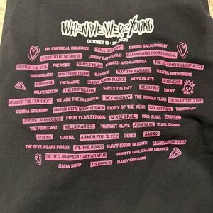 When We Were Young Festival Hoodie 2024 Las Vegas Band Lineup Size Medium